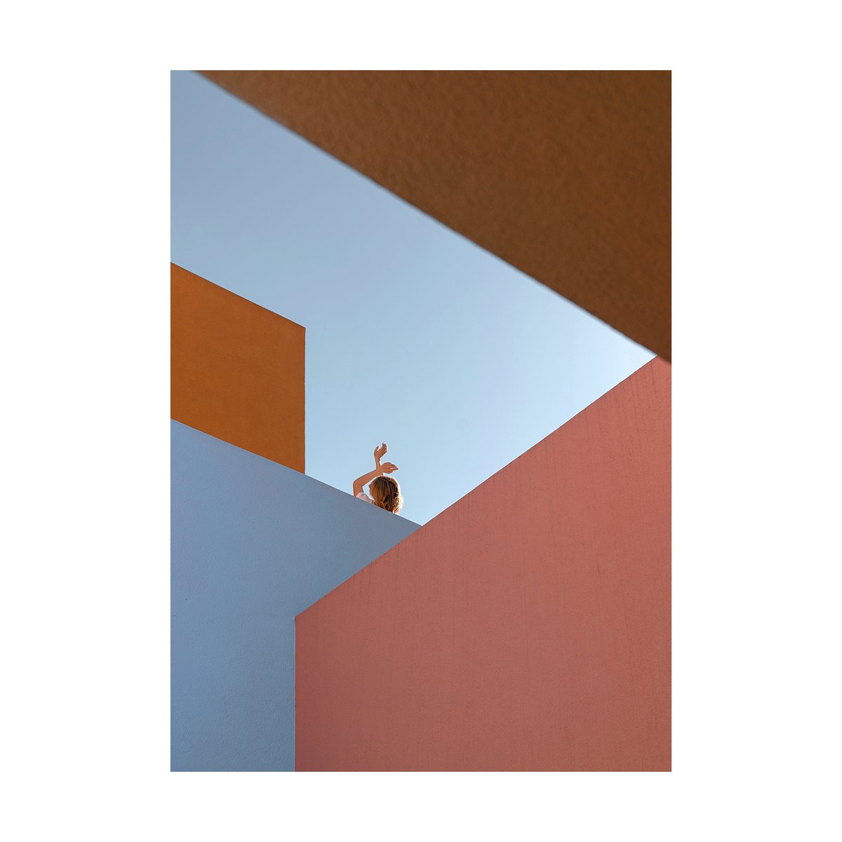 Paper Collective Angular Afternoon poster 30x40 cm | Scandinavisch Interieur | Posters | Rood