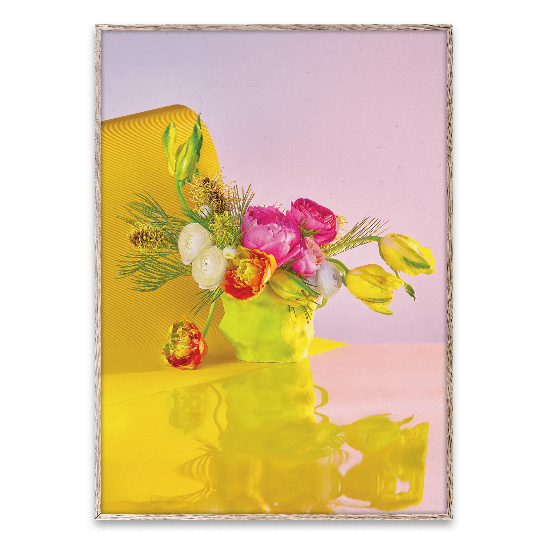 Bloom 03 yellow poster, 50x70 cm Paper Collective