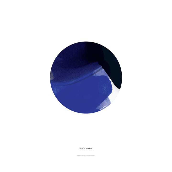 Blue moon poster - 50 x 70 cm. - Paper Collective