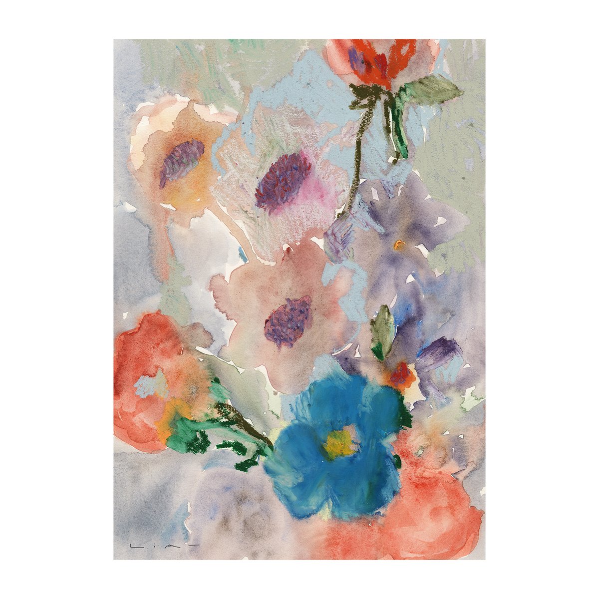 Paper Collective Bunch of Flowers poster 50x70 cm | Scandinavisch Interieur | Posters | Multi