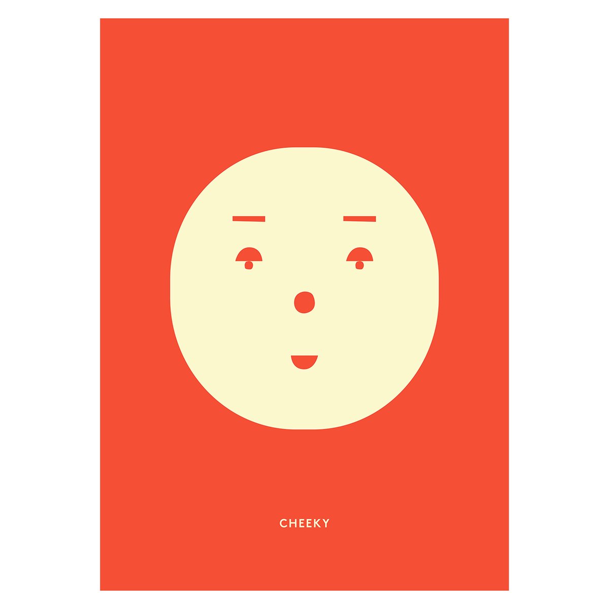 Paper Collective Cheeky Feeling poster 30x40 cm | Scandinavisch Interieur | Posters | Rood