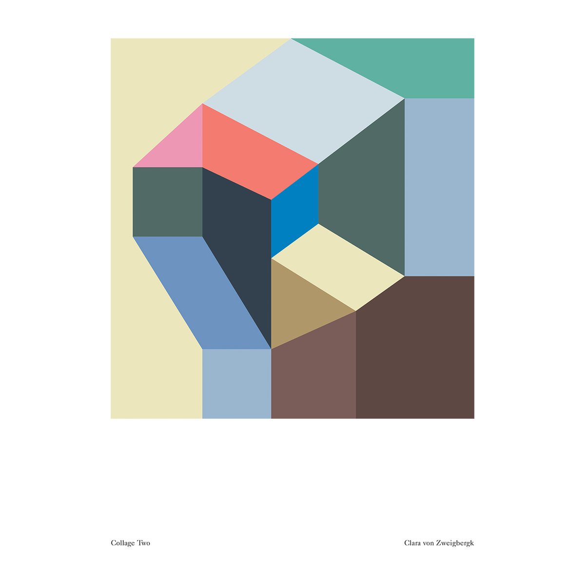 Paper Collective Collage Two poster 50x70 cm | Scandinavisch Interieur | Posters | Multi