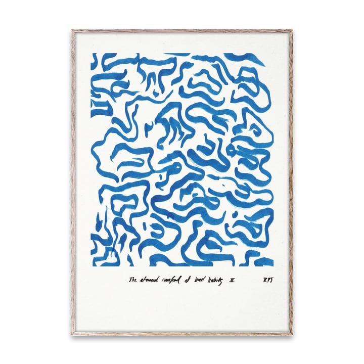 Comfort - Blue poster, 50x70 cm Paper Collective