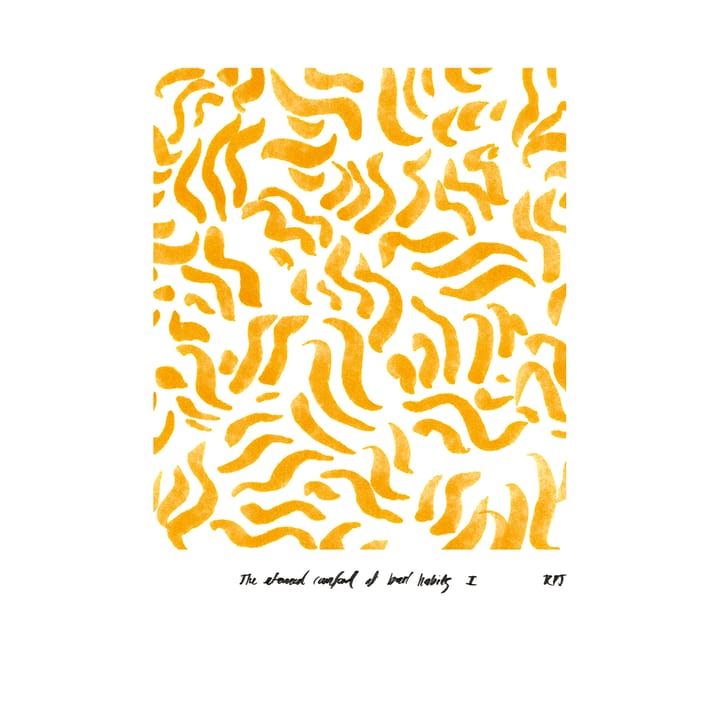 Comfort - Yellow poster - 50x70 cm - Paper Collective