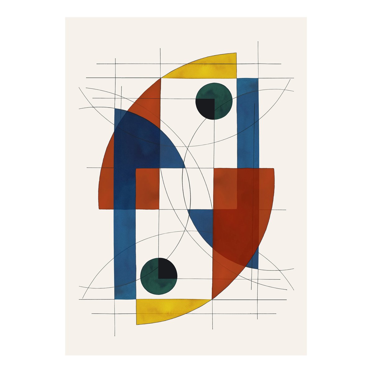 Paper Collective Constructions 02 poster 50x70 cm | Scandinavisch Interieur | Posters | Multi