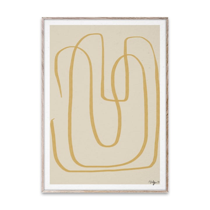 Different Ways I poster geel, 50x70 cm Paper Collective