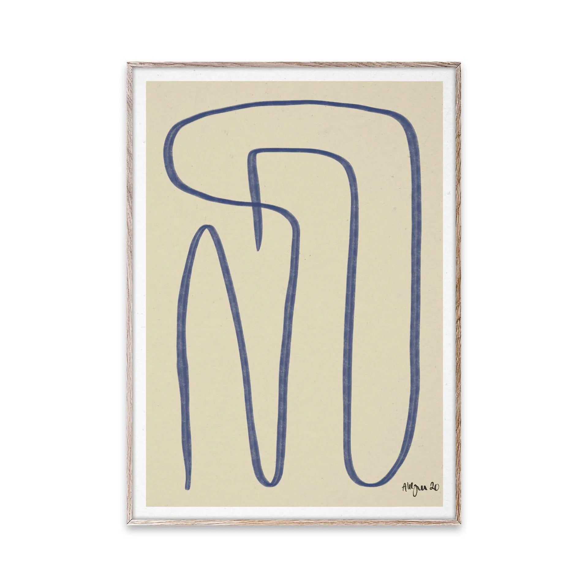 Different Ways poster blauw, 30x40 cm Paper Collective