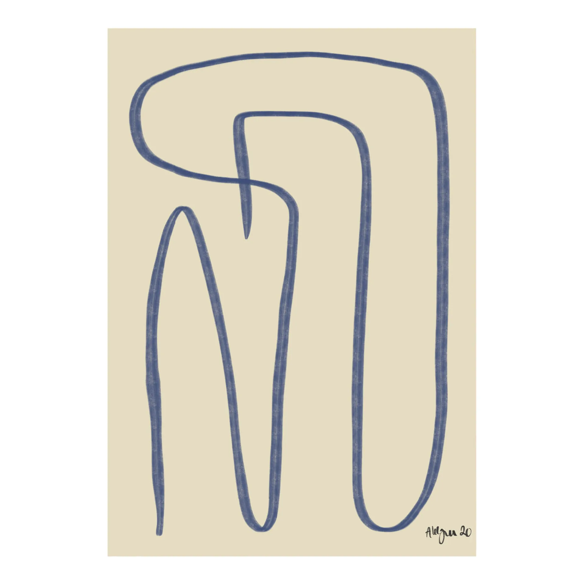 Different Ways poster blauw, 30x40 cm Paper Collective