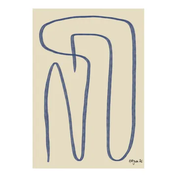 Different Ways poster blauw - 30x40 cm - Paper Collective