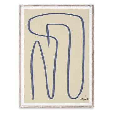 Different Ways poster blauw - 50x70 cm - Paper Collective