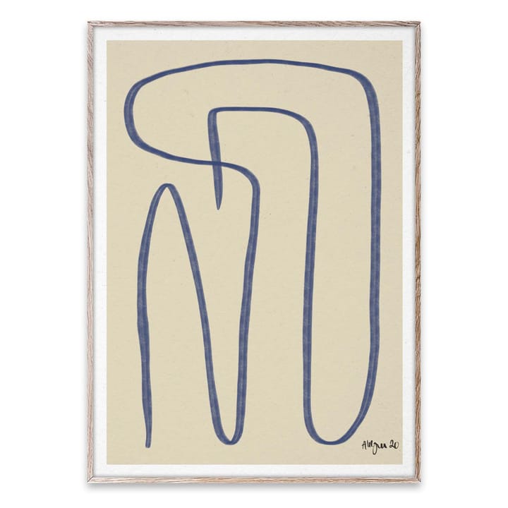 Different Ways poster blauw, 50x70 cm Paper Collective