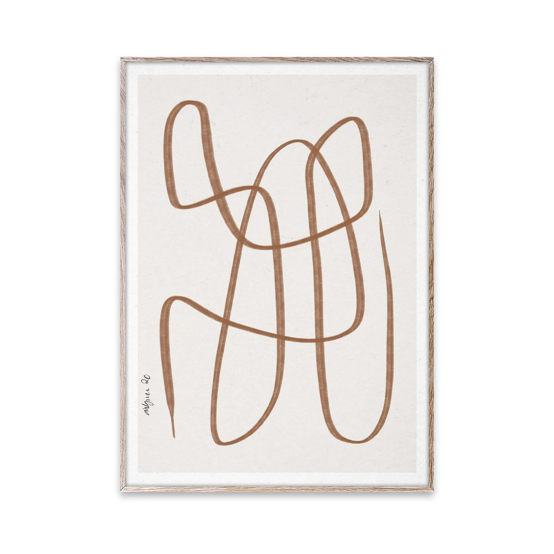 Different Ways poster bruin, 30x40 cm Paper Collective