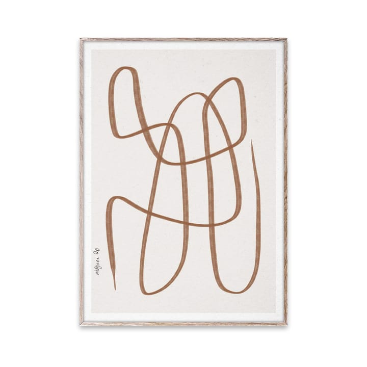 Different Ways poster bruin, 30x40 cm Paper Collective