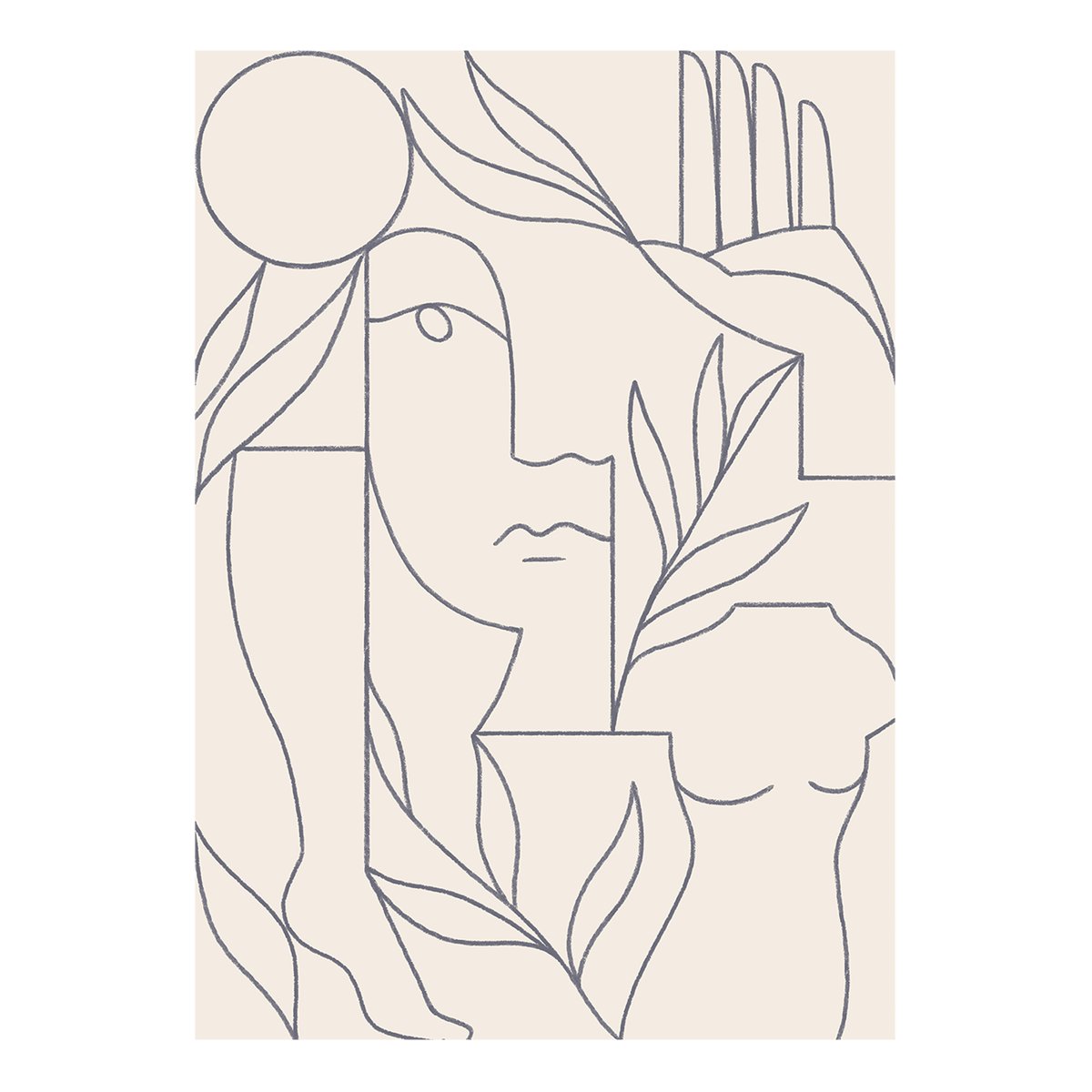 Paper Collective Eden poster 30x40 cm | Scandinavisch Interieur | Posters | Beige