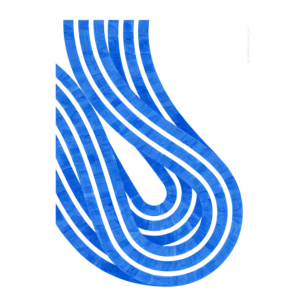 Paper Collective Entropy Blue 02 poster 50x70 cm | Scandinavisch Interieur | Posters | Blauw