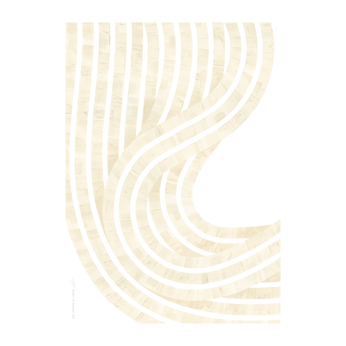 Paper Collective Entropy Sand 01 poster 50x70 cm | Scandinavisch Interieur | Posters | Zwart