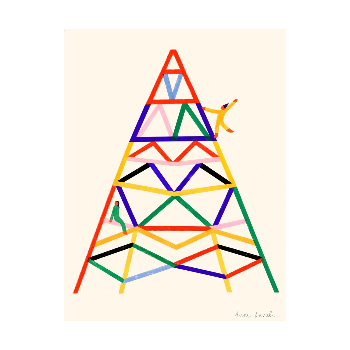 Paper Collective Escalader poster 50x70 cm | Scandinavisch Interieur | Posters | Multi