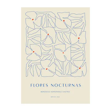 Flores Nocturnas 01 poster - 50x70 cm - Paper Collective