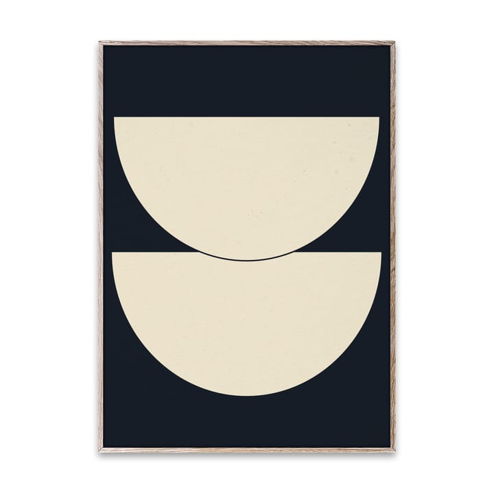 Half Circles I poster blauw - 50x70 cm - Paper Collective