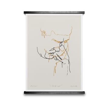 I Think Not 01 (gele) poster - 50x70 cm - Paper Collective