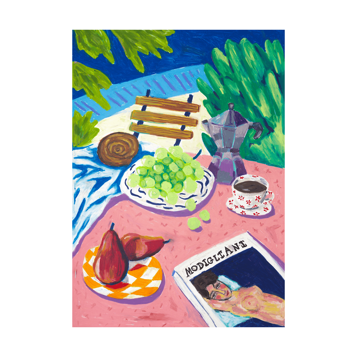 Paper Collective Modigliani in the Garden poster 50x70 cm