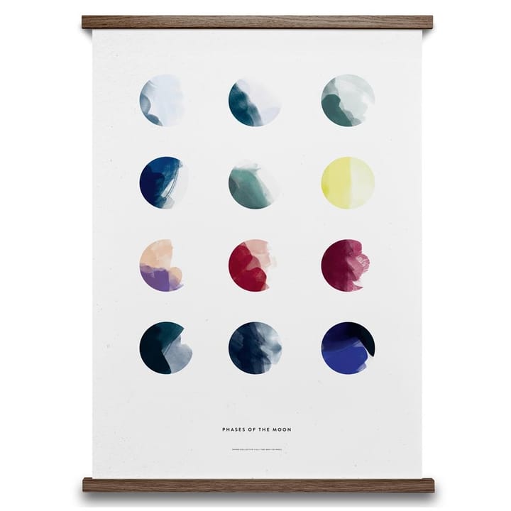 Moon phases poster, 50 x 70 cm. Paper Collective