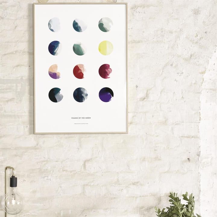 Moon phases poster, 50 x 70 cm. Paper Collective