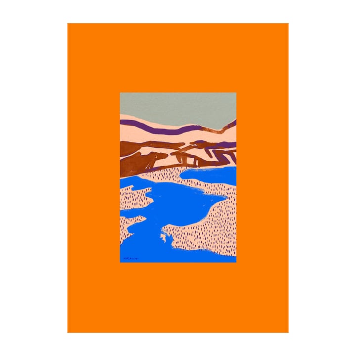 Orange Landscape poster - 30x40 cm - Paper Collective