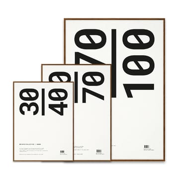 Paper Collective lijst plexiglas-donker eikenhout - 30x40 cm - Paper Collective