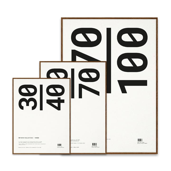 Paper Collective lijst plexiglas-donker eikenhout, 50x70 cm Paper Collective