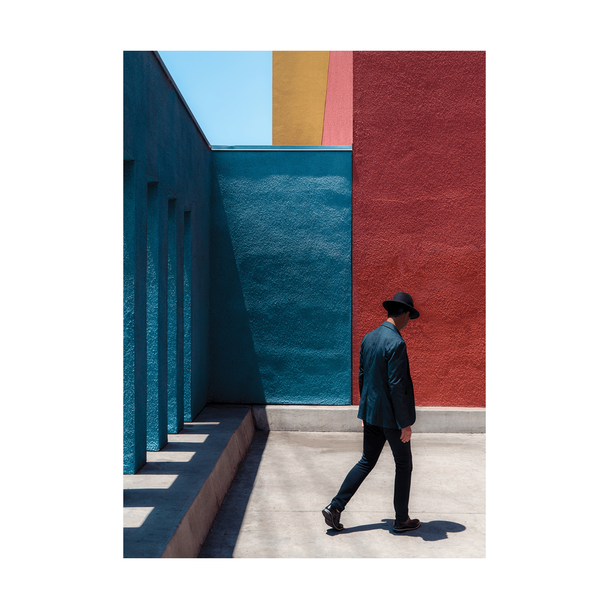 Paper Collective Primary Spaces poster 30x40 cm | Scandinavisch Interieur | Posters | Blauw