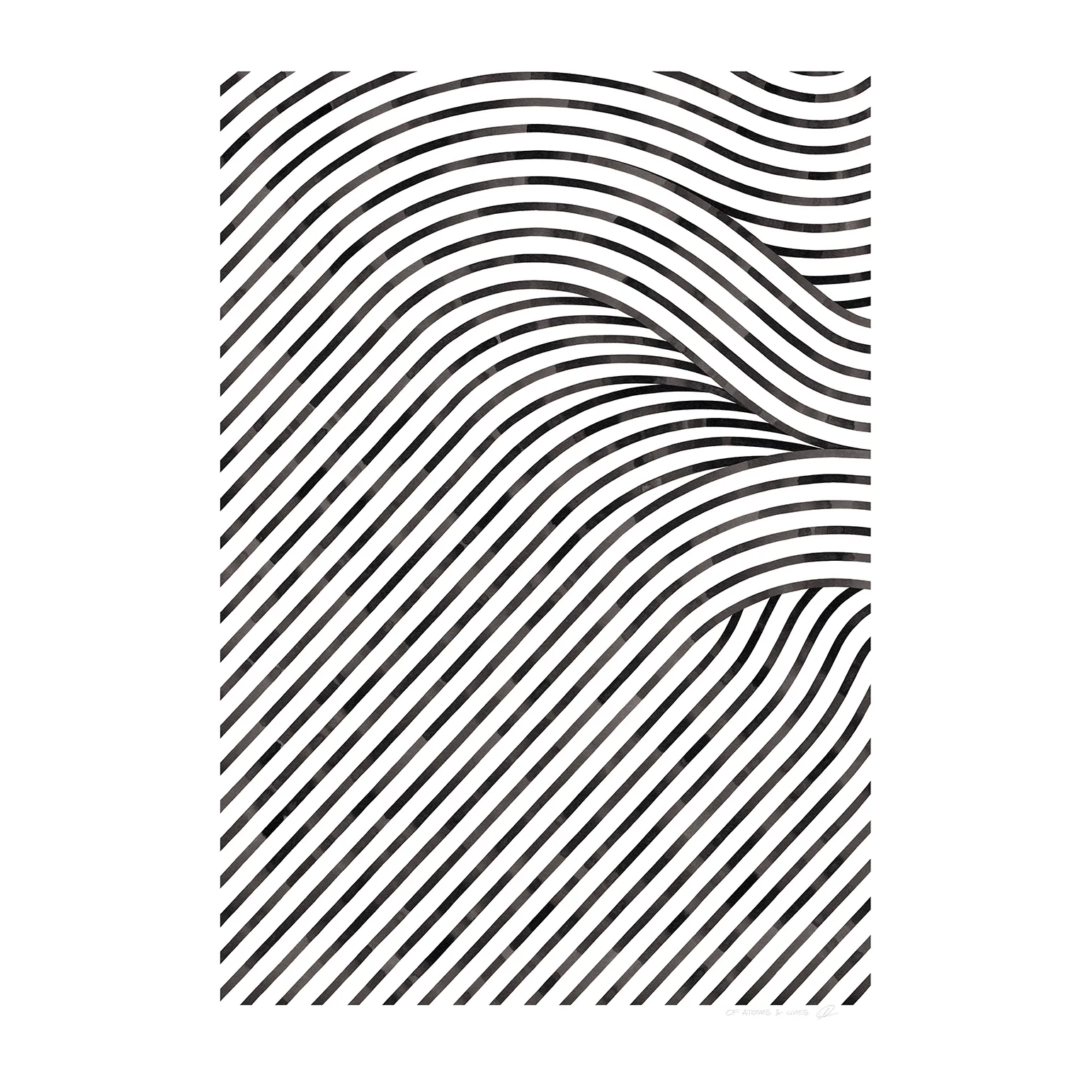 Quantum Fields 02 poster, 30x40 cm Paper Collective