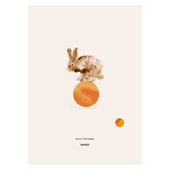 Rocky the Rabbit poster - 50x70 cm - Paper Collective
