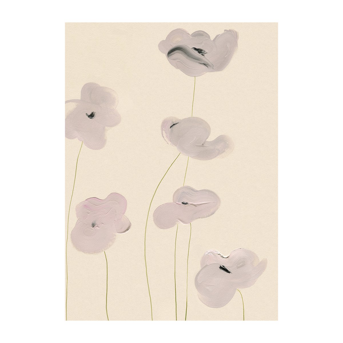 Paper Collective White Vallmo poster 30x40 cm | Scandinavisch Interieur | Posters | Beige