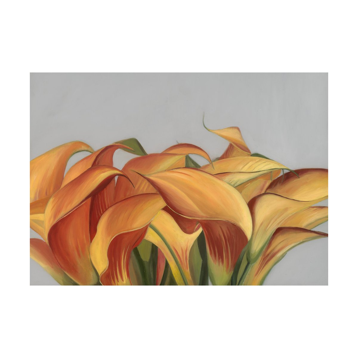 Paper Collective Yellow Flowers poster 30x40 cm | Scandinavisch Interieur | Posters | Oranje
