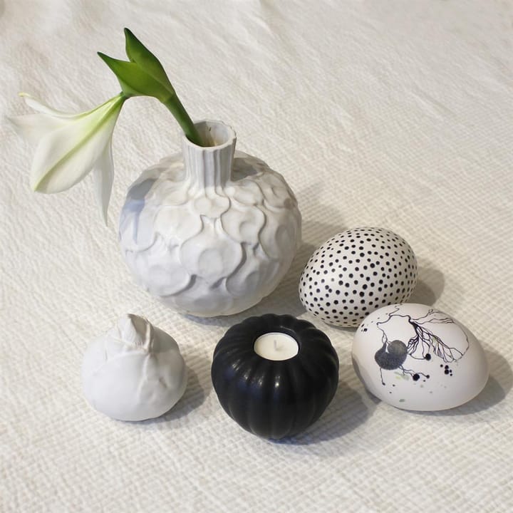 Egg dot, wit-zwart Paradisverkstaden