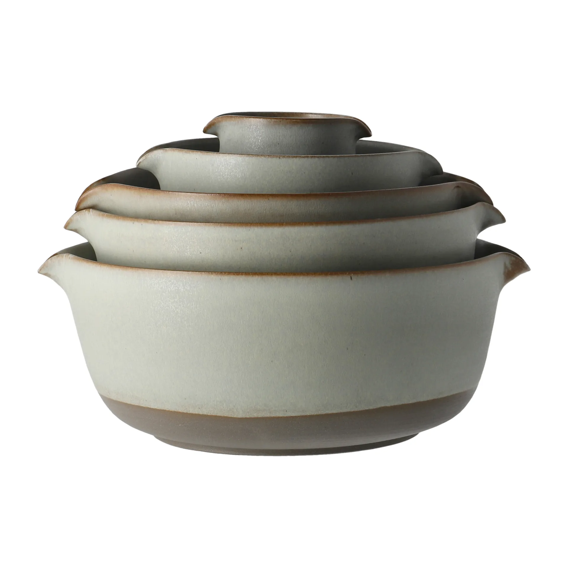 Lantliv Kom met schenktuit Grijs, 5-delig Paradisverkstaden