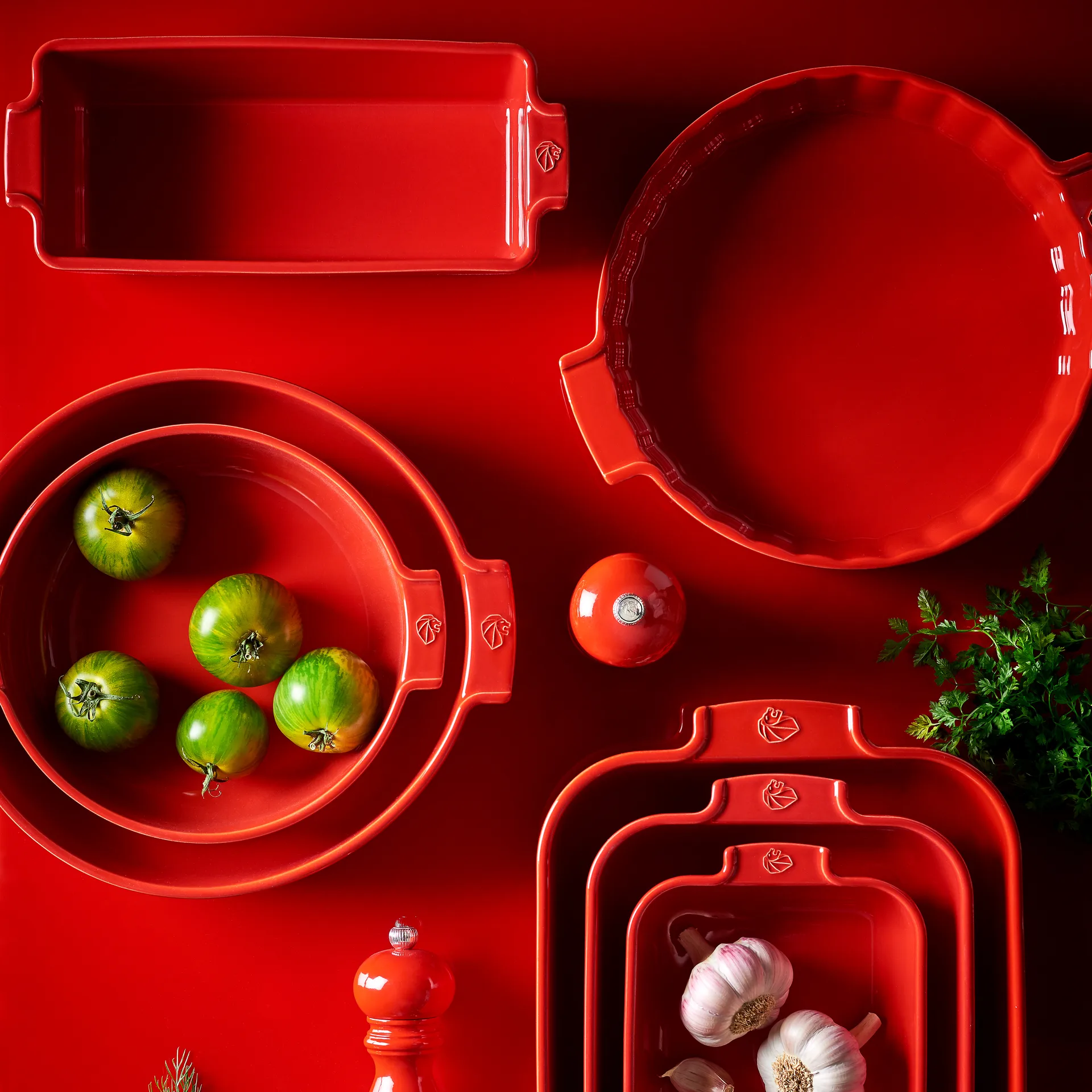 Appolia broodvorm 31 cm, Rood Peugeot