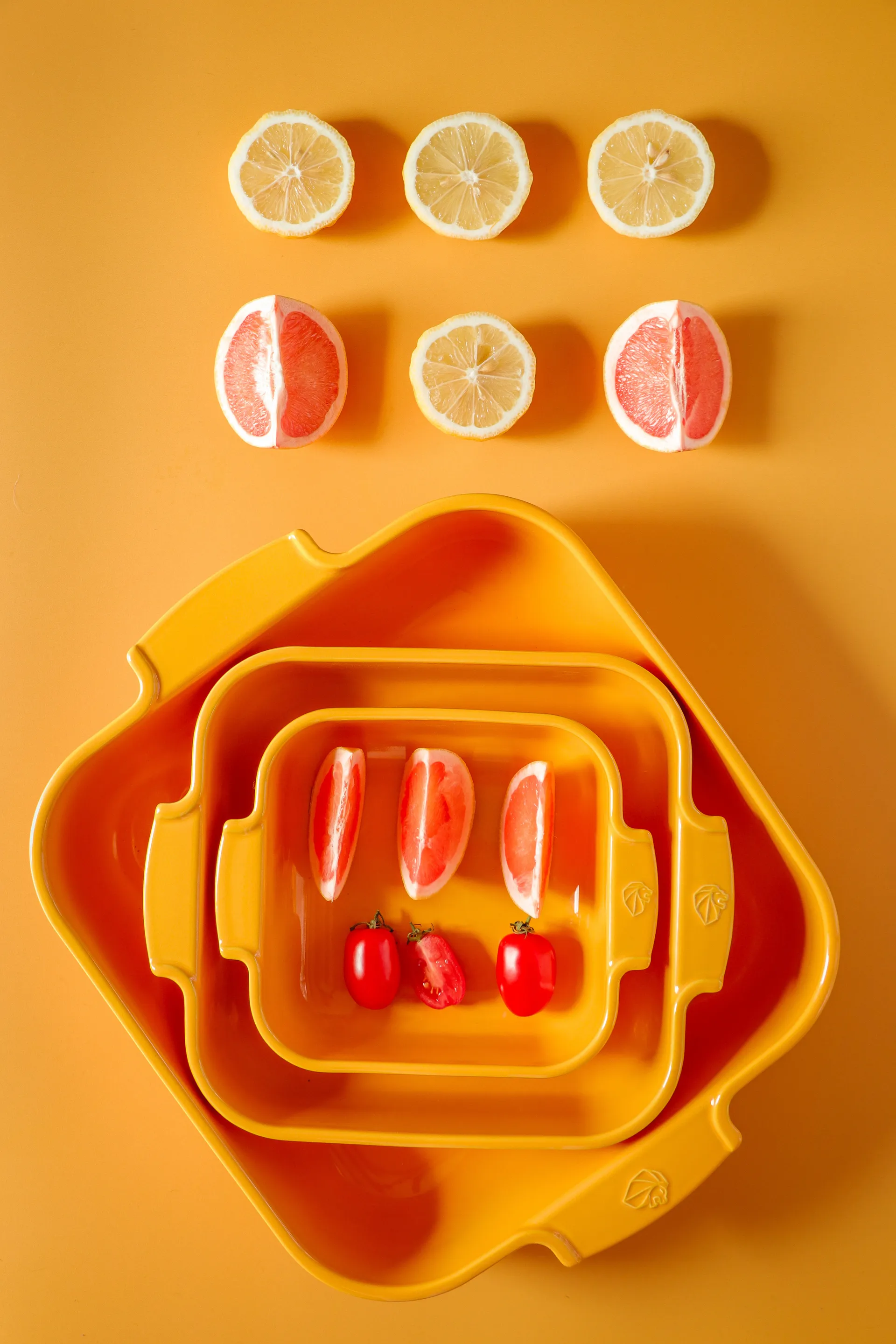 Appolia keramieken ovenschaal 29,5x36 cm, Saffron yellow Peugeot