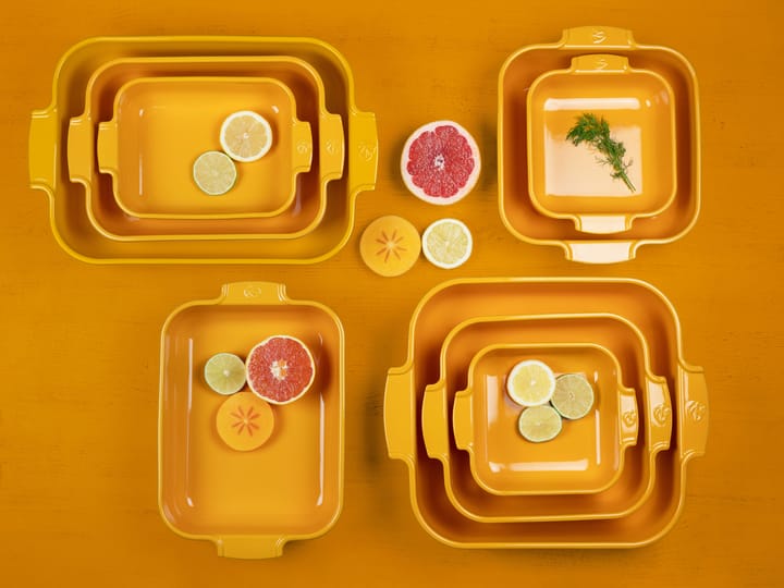 Appolia keramieken ovenschaal 29,5x36 cm, Saffron yellow Peugeot