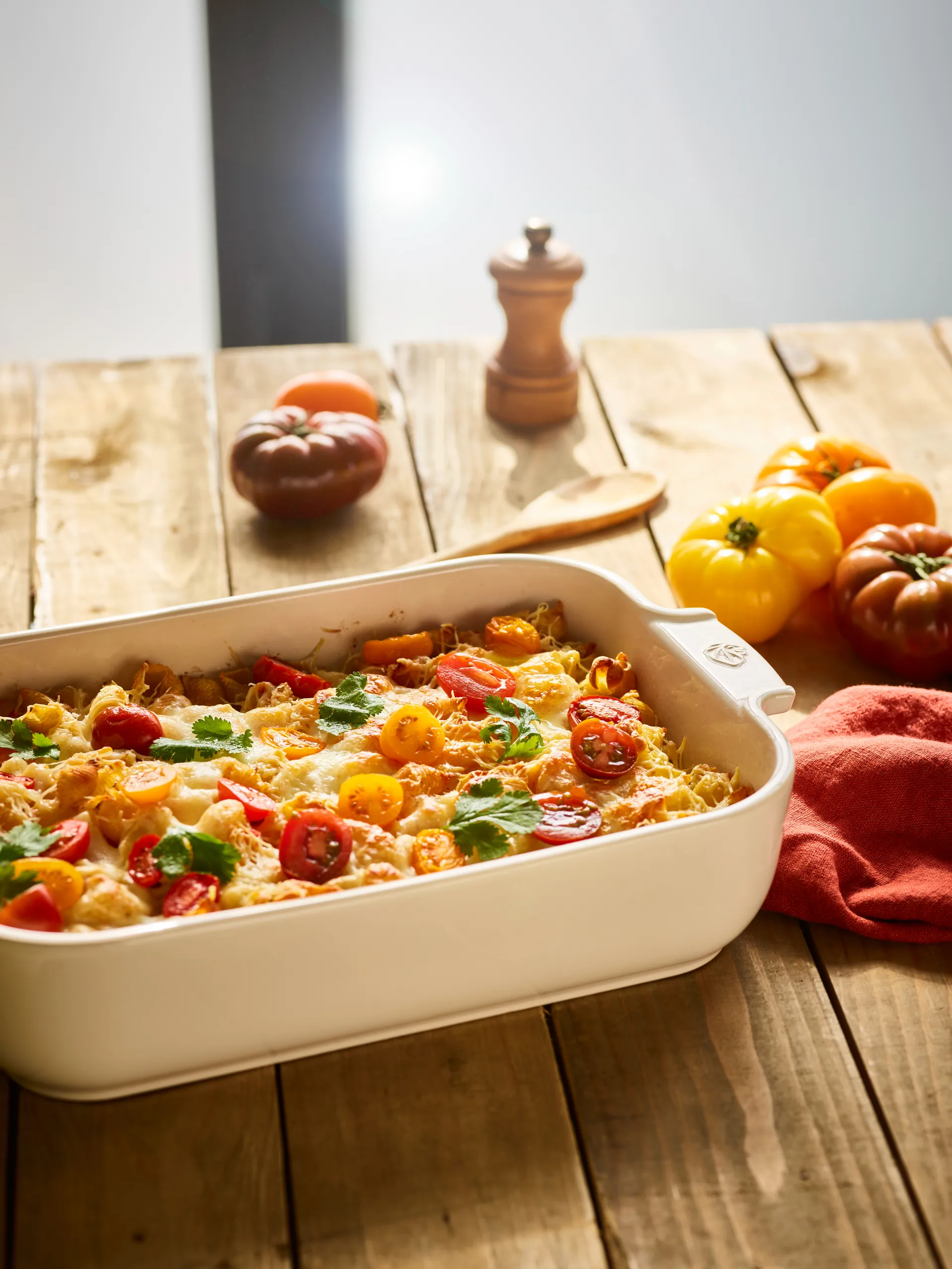 Appolia keramieken ovenschaal 29,5x36 cm, Wit Peugeot