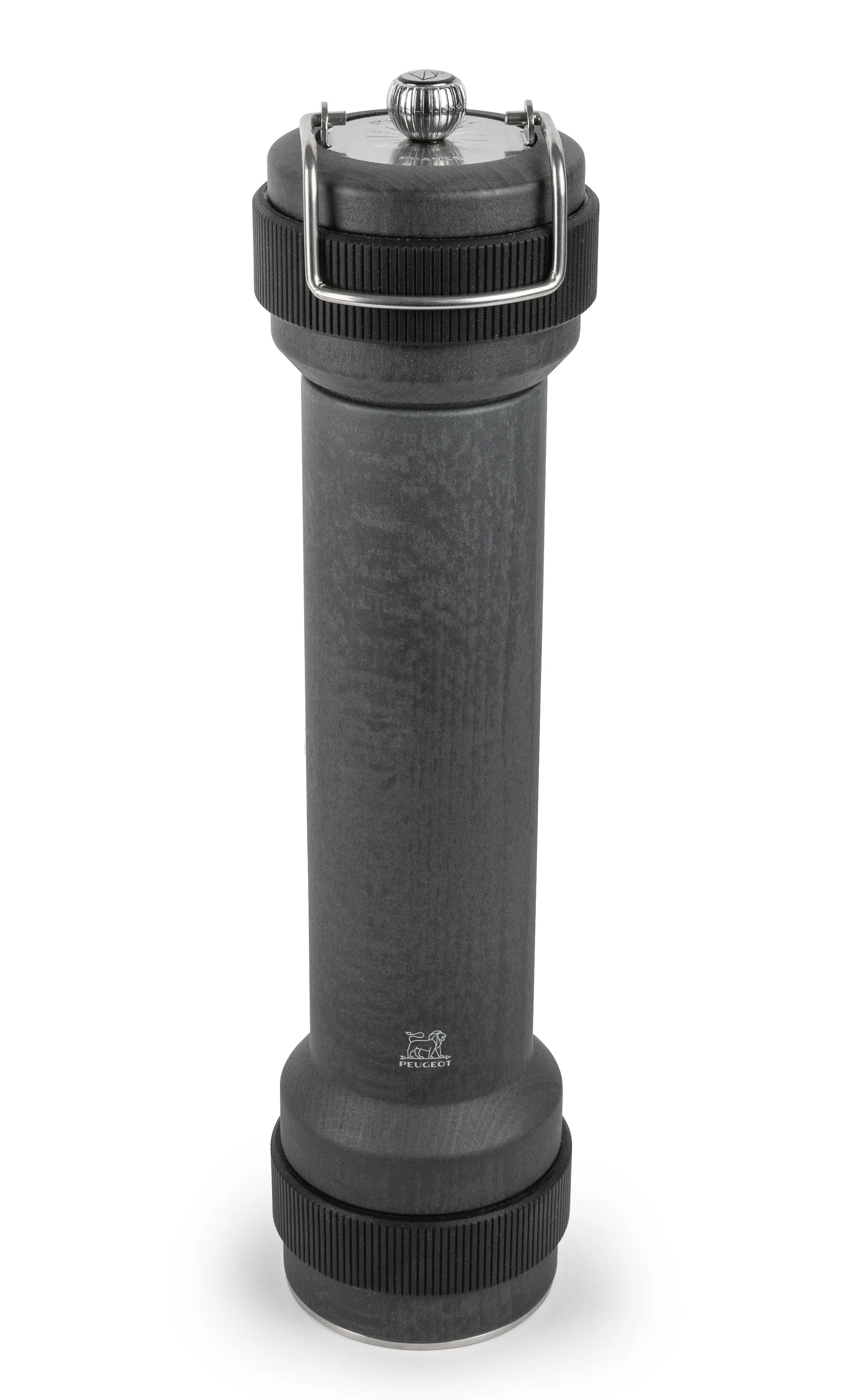 BBQ pepermolen met licht 30 cm, Hout-chocolade Peugeot