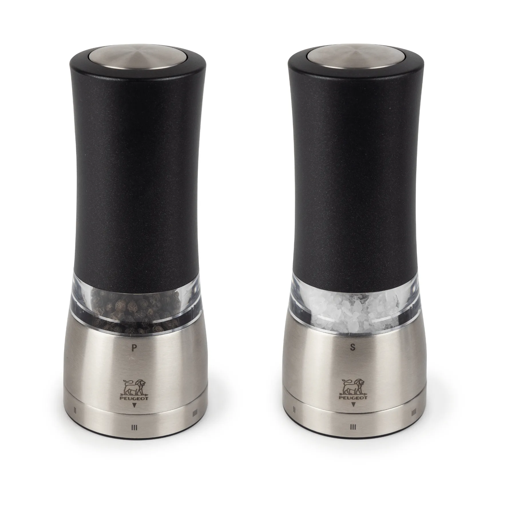 Daman elektrische kruidenmolen 2-pack, Zwart Peugeot