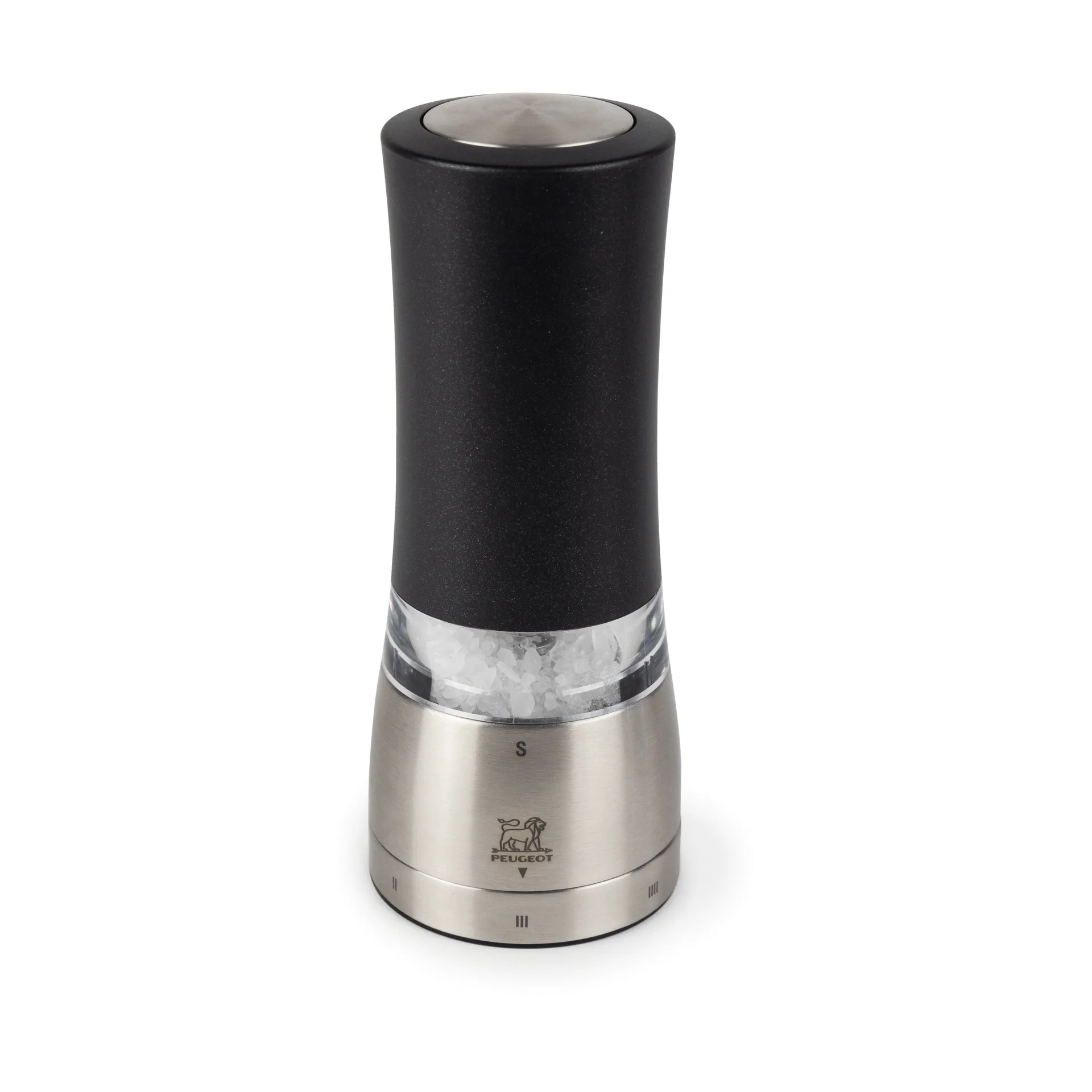Daman elektrische zoutmolen 16 cm, Zwart Peugeot
