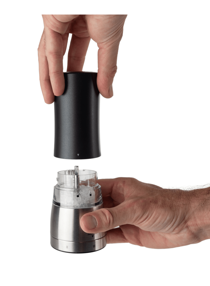 Daman elektrische zoutmolen 16 cm, Zwart Peugeot