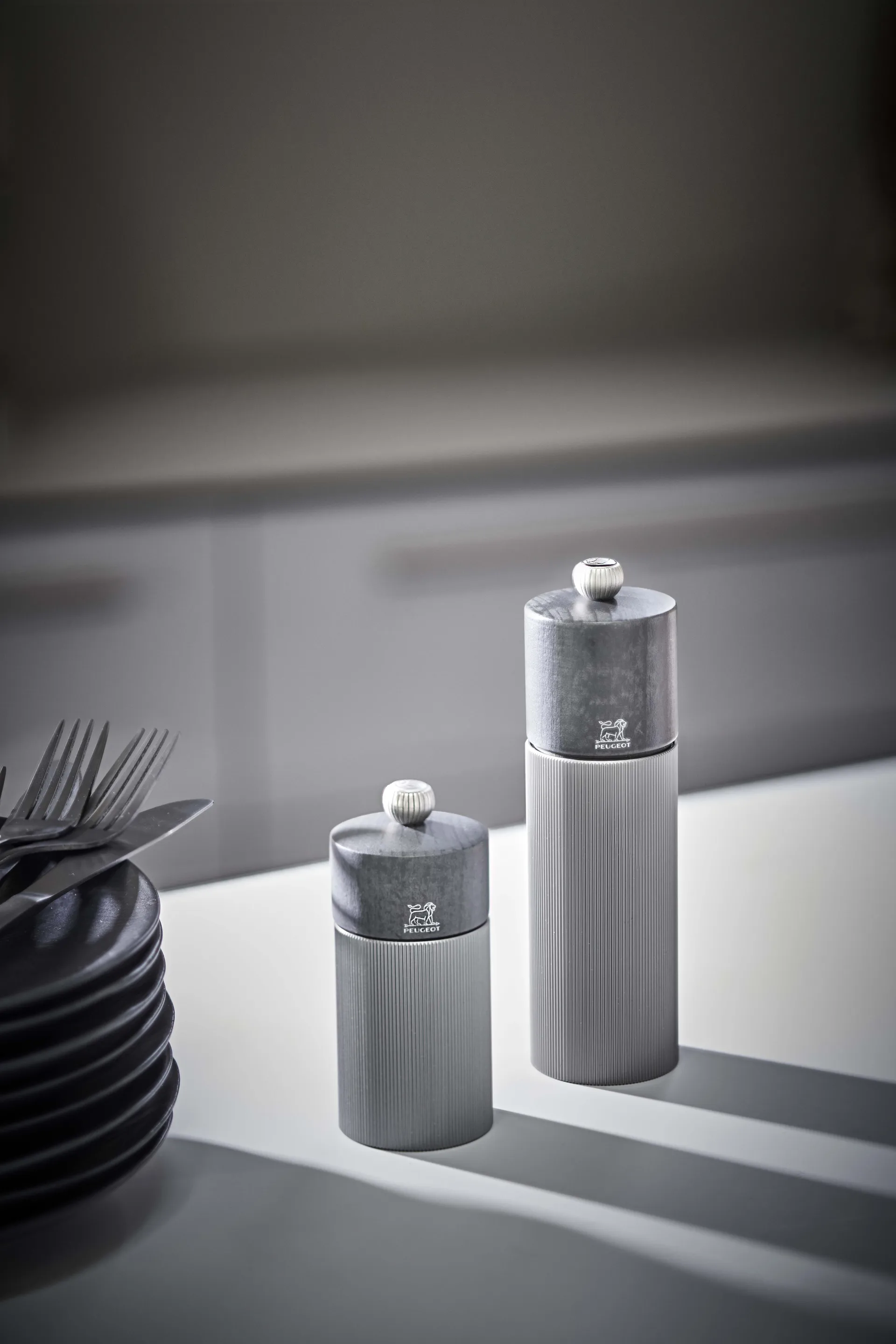 Line Dark zoutmolen 18 cm, Wood-aluminium Peugeot