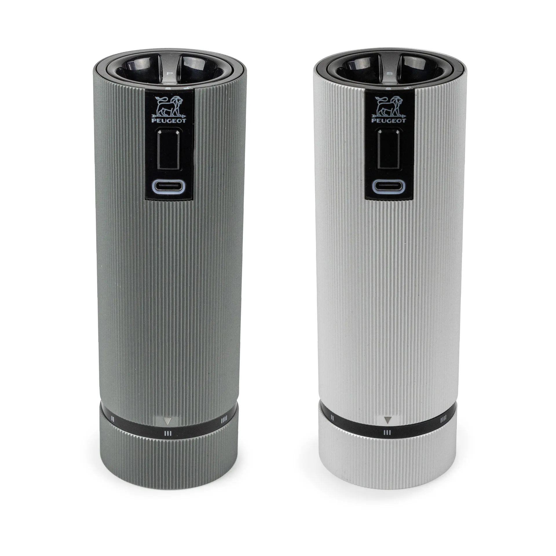 Line elektrische kruidenmolen 2-pack, Carbon-aluminium Peugeot