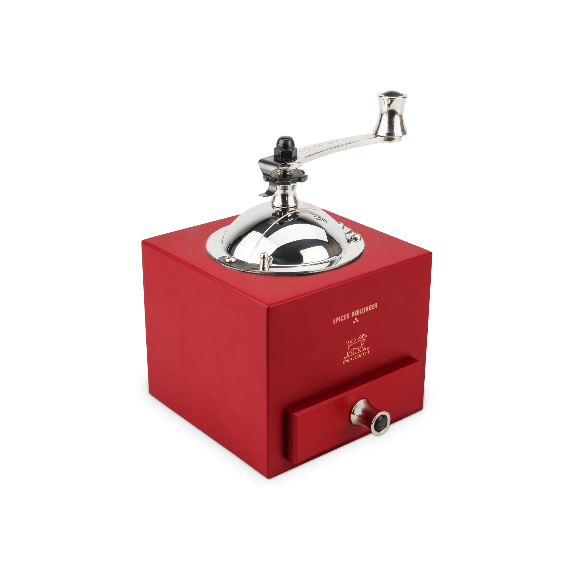 Roellinger handmatige pepermolen, Rood Peugeot
