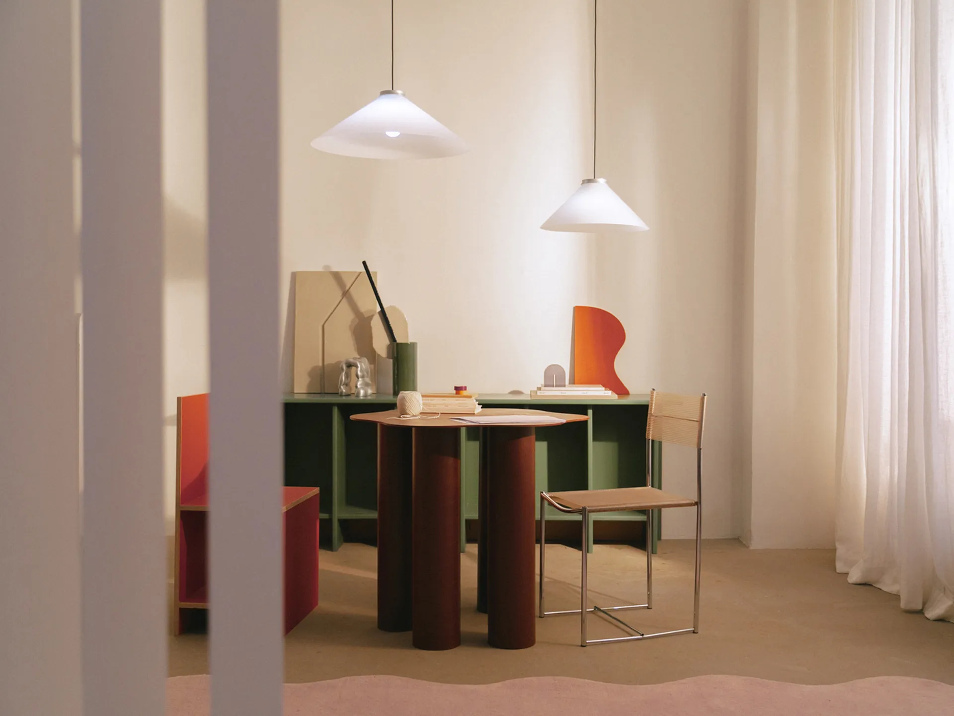 Aline 58 hanglamp, Aluminium Pholc