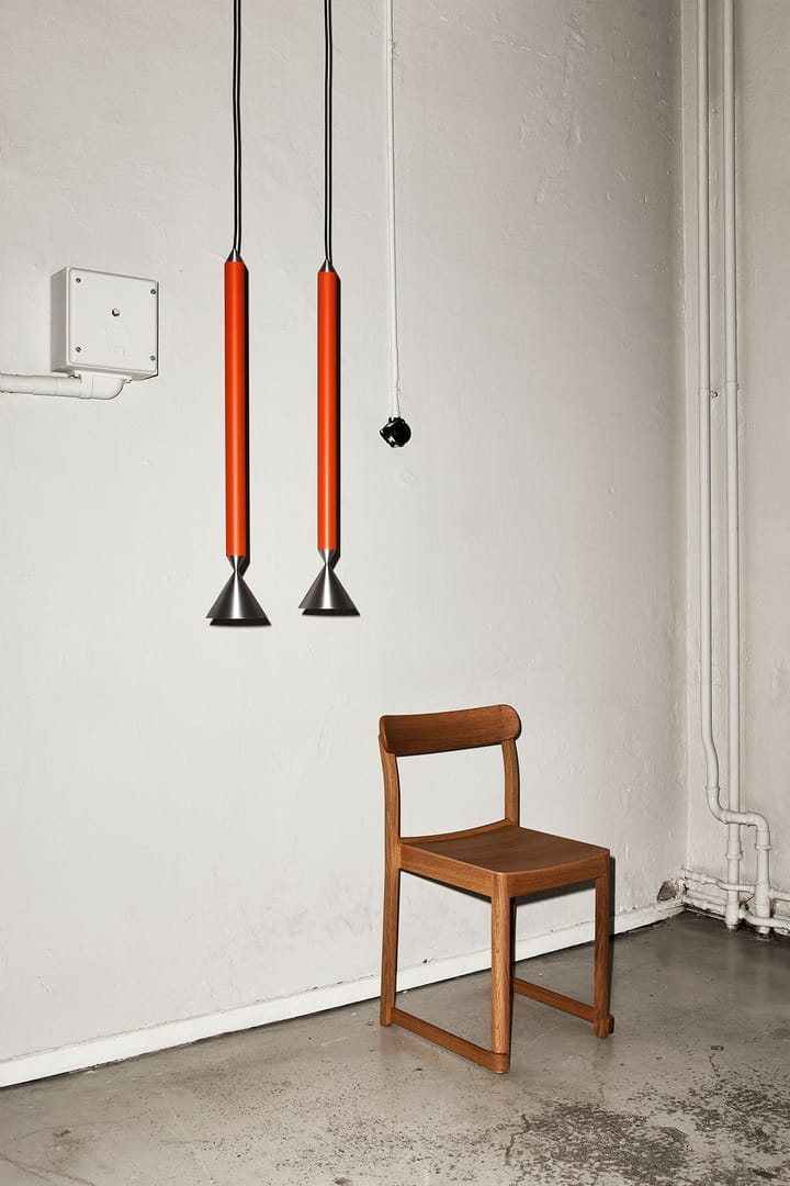 Apollo 59 hanglamp, Red orange-aluminium Pholc